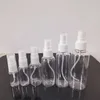 10ml 20ml 30ml 50ml 60ml 100ml Packing Bottles Empty PET Clear Plastic Fine Mist Spray Bottle for Cleaning Travel Essential Oils Perfume