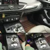 Для Audi A6 C7 2012-2018 Центральная ручка панели управления 3D 5D 5D Углеродные наклейки наклейки.