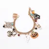 Neue Ankunft Frauen Kürbis Schädel Spinne Charm Armband Halloween Kette Armband für Geschenk Party Hohe Qualität Schmuck