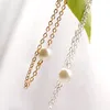 New Beach Pearl Phephet Chain Anklets Женская Простая мода Творческая Цепочка Анклеты Браслет Anklet для Женщин Ювелирные Изделия