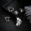 5pcs / set Vintage Ringar för kvinnor Boho Geometrisk Silver Turtle Whale Tail Waves Ring Set Knuckle Finger Charm Smycken