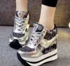 Hot Sale-Slimming Schoenen Dames Zomer Ademend Mesh Sportschoenen Vrouwelijke Fitness Swing Platform Wedge Schoenen Dame Afvallen Sneakers BN214