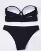 2019 Jednoczęściowy strój kąpielowy Pure Color Bikini Wspornik stalowy Twardy owinięty piersi Lady Swimsuit Sexy Elastyczne Stylowe Bikini Set Online