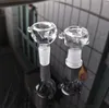 Hookahs glas skålbitar bongs skålar tratt rigg tillbehör 18mm 14 mm manlig kvinnlig hård skål för rökning vattenrör dabbar riggar bong glid