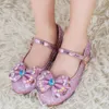 Beste neue Kinder Prinzessin Sandalen Kleid Schuhe für Mädchen Schmetterling flache Absätze Fille Sandale Baby Mädchen Freizeitschuhe Größe 24-35