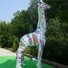 Cheval ou girafe gonflable, taille et couleur personnalisées, 4 M, avec bande et souffleur, pour décoration publicitaire, vente en gros