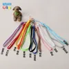 1000 sztuk / partia Nylon Nadgarstek Phone Telefon komórkowy Paski łańcuchowe Keychain Charm Sznury DIY Hang Lina Laryat Smycz