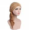 Nova moda mulher muçulmana interior hijabs chapéus Turbante cabeça boné chapéu beanie senhoras acessórios de cabelo muçulmano lenço lenço lenço de cabelo gb939