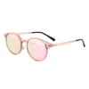 Cubojue dames039S -clip op zonnebrillen gepolariseerde magnetische lens rond glazen frame roze blauw gespiegelde pasvorm over bijschalingsbrillen7416998