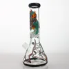 420 Belle Design Becher Bottom Glass Bong Shishs 12 "Shisha Rasta Kopfige Wasserrohre 18,8 mm Gelenkmarke Bongs