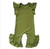 Vêtements pour bébés filles Ins Enfants Barboteuses à rayures florales Robe d'été pour bébé Barboteuse à manches flottantes Capris Combinaison pour nouveau-né boutique Vêtements LT579