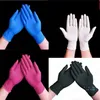 100pcs / box Canves Anti-static Anti-skid Anti-acid Protective Gloves Unisex Barbershop Kitchen Rubbert Gloves E333102