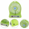 Przenośny Mini Wentylator 3 Prędkości regulowane wentylatory dla domu OfficeDesk Travel z LED Light Light Usb Rechargeable Fan Handheld