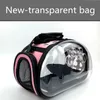 Designer Pet Accessories PC Material Transparent kattväska andningsbar och bekväm att bära butik Cat Bag Aviation Cat Cage Pet S276s