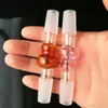 Accessori per bong in vetro con adattatore per zucca colorata ﾠ, Pipa colorata Fumo Tubi in vetro curvo Tubi per bruciatore a nafta Tubi per acqua Dab Rig Bong in vetro Pi