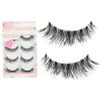 Mode 50 paires/lot noir naturel croix faux cils doux Long maquillage faux cils Extension outils de beauté maquiagem 5K8W