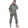 Automne-tactique Softshell Hommes Armée Sport Chasse Vêtements imperméables Set Veste + Pantalon camouflage extérieur Suit Jacket