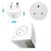 16A UK EU Smart Power Plug met Alexa, Google Home Audio Voice Wireless Control, 2.4G Wifi Socket Outlet Ondersteuning Android IOS Telefoon