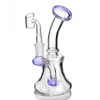 bekerbasis Bongwaterleidingen Rookaccessoires Hookahs Rookpijpen Glazen water Bongs met 14 mm Banger Heady Glass Oil Rigs