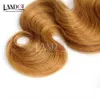 H miel blonde brésilien peuvien malaisien indien indien russe humain coiffure tisser la vague de corps 3 4 5 paquets lot couleur 27 cheveux brésiliens e64778231