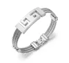 316 L Titanium Stainless Steel Three-ring Wire Braided Hemp Rope Bracelet Scripture Bracelet Luxrious Design Fashion Jewelry For Women Men