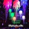 Customized Concert Backdrop Props Hanging Lighting Inflatable Jellyfish Balloon With RGB Light For Night Club And Party Decoration