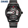 Smael Sport Mens Watches Top Brand Luxury Quartz Watch Men Fashion Steel waterdicht SL-9011 Lederen horloge Men Relogio Masculino