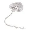 steel tea strainer 4cm Dia Heart Shaped Tea Strainers Stainless Steel Infuser Adjustable Herb Loose Leaf Filter Tea Bags