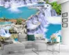 Custom 3D Landschap Behang Mooie Grote Waterval Wonderland Home Decor Woonkamer Slaapkamer Wandbekleding HD Wallpaper