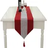 32 180 cm Salontafel Runner Doek Woondecoratie Mode el Tafel Kussen Diamant Luxe Flanel Tafelkleed Decoration263L