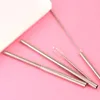 Collapsible Metal Straw Set Outdoor Portable Reusable Drinking Straw With Brush Stainless Steel Foldable Straws Bar Kitchen Tool D5456188