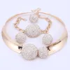 New Luxury Maxi Women Bijoux Jewelry Crystal Statement Alloy Necklaces Collar Choker Bib Pendants Jewelry Set Necklace Ring2480195