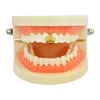 New Fashion Gold Teeth Brace Hip Hop Single Teeth Grillz Crown Cross Gun Dental Mouth Fang Grills Tooth Cap Cosplay Party Rapper Jewelry