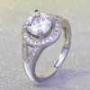 Wholesale-Zircon Diamond Ring Creative Wedding Hand Jewelry Gifts for European and American Ladies