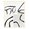 Vintage léopard monture de lunettes femmes 039s lunettes de chat transparentes lentille claire myopie nerd lunettes cerclées d'or luxe designe2780585