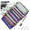 Lanière de cou scintillante en cristal strass, lanière de téléphone verticale à la mode, porte-cartes en PU pour iphone samsung pour clés, nouveau style