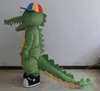 2019 rabatt fabrik varm vuxen grön krokodil maskot kostym med lång svans