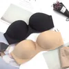 # A / b / c / d kopp sexiga kvinnor silikon strapless fly bh underwire vadderad push up bralette osynliga bras för kvinnors underkläder