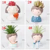 Estilo Flower Planter Europeia suculentas plantas Planter Pot Mini Cactus Flower Pot Home Decor Craft KKA7521