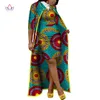 2019 Outono saia africana conjuntos para mulheres Dashiki X-Long Casaco e Saia África Roupas Bazin Plus Size Mulheres Conjuntos WY3400