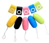 MP3-Fernbedienung, kabelloses Vibrationsei, 4-teiliges farbiges, wasserdichtes, tragbares Fernbedienungs-Funk-MP3-Vibrator
