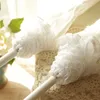 Ombrello in pizzo con manico lungo Fungo ad arco Ombrelli trasparenti a forma di Apollo Ombrelli da sposa semiautomatici