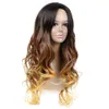 Parrucca ad onda profonda Parrucche sintetiche lunghe di colore Ombre per donna Cosplay Moda Estensione dei capelli di buona qualità