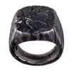 Retro 3D Imitation Bark Crack Ring S925 Silber Europäischen und Amerikanischen Stil Men039s Domineering Personality Square Inde6972191