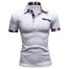Modetrend Herren Polos T-Shirts Solide Kurzarm Slim Fit Polo Designer Shirt Herren Shirts Casual Camisa F1