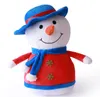 Julaktivitet Gåva Creative Elk Santa Claus Snowman Plush Toy Warm Hand Pillow Doll