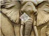 Wallpaper 3D Photo Photo Mural Golden Elephant Elephant Tv Sfondo Home Decor 3D Wall Murales sfondi gratuiti per pareti 3 d