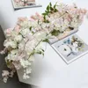 180 cm Long Sakura Cherry blossom Rattan Artificial flowers for Home party Wedding decoration Silk Ivy Vine wall Hanging Garland