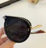 0307 Black Gold Fashion Pilot Folding Sunglasses 56mm 0307S men Sunglasses New with Box310H