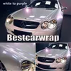 Various Colors Pearl white gloss vinyl Wrap Covering For car wrap Low tack glue 3M quality With Air bubble 1 52x20mRoll320L